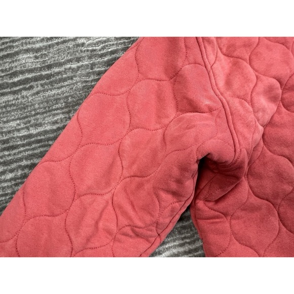 Time and Tru Jacket Womens Large‎ Pink Full Zip Quilted Cotton Pockets - Picture 11 of 14
